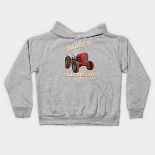 Daddy's tractor boy Kids Hoodie